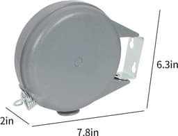 Deze 12 meter lange uitschuifbare waslijn is zeer stevig en duurzaam, heeft een automatisch oprolmechanisme en is eenvoudig aan de muur te bevestigen. Hij is Geschikt voor het drogen van wasgoed in de tuin. — thumbnail 2