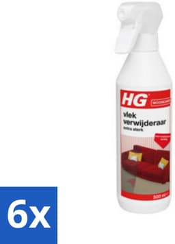 6 x HG Vlekverwijderaar Extra Sterk 500 ml - Vlekkenverwijderaar - Hardnekkige Vlekken - Tapijt Schoonmaken - Meubelstof Schoonmaken - Autobekleding Schoonmaken — thumbnail 1