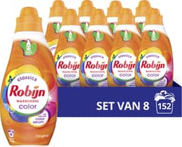 Robijn Klein & Krachtig Color Vloeibaar Wasmiddel - 152 wasbeurten - Voordeelverpakking — thumbnail 1