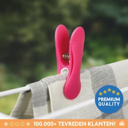 LaundrySpecialist Wasknijpers soft grip - 40 stuks - klein en extra stevig - wasknijpers plastic - wasknijpers kunststof - knijpers plastic — thumbnail 4