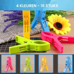 YONO Strandlaken Knijpers - Grote Handdoek Klemmen - Badlaken Clips - 16 Stuks — thumbnail 2