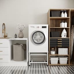 Wasophoogte® Wasmachine verhoger - Wasmachine opbouwmeubel - Wasmachine sokkel - 45 cm hoog - Wit - Universeel — thumbnail 2
