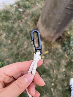 Uittrekbaar 10 m intrekbare waslijn draagbare reisdroger outdoor camping met 10 vaste gespen en 20 wasknijpers zwart — thumbnail 4
