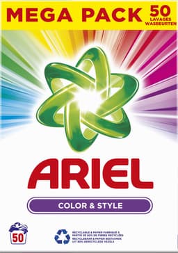 Ariel Waspoeder - Wasmiddel - Kleur - 50 Wasbeurten — thumbnail 3