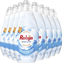 Robijn Klein & Krachtig Classics Vloeibaar Wasmiddel - Stralend Wit - met Care Serum en 82% biologisch afbreekbare ingrediënten - 8 x 19 wasbeurten — thumbnail 2
