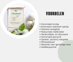 Jean’s goods XL Drogerballen van Wol – Duurzame Wasdrogerballen – Herbruikbaar – 6 Stuks – Beige — thumbnail 5