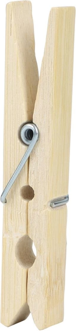 Urban Living Basic Size wasknijpers - 24x - bamboe - 7 cm — thumbnail 3