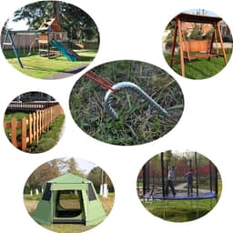 Gegalvaniseerde haringen grondankers voor trampoline tentluifel Yurts - Heavy Duty 32x9cm — thumbnail 3
