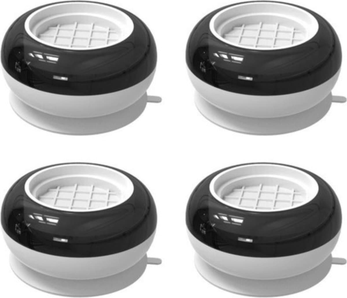 Bovista Wasmachine Verhoger - Wasdroger - Koelkast Verhoger - Met Wielen - Ombouw - 4 Stuks - Wit — afbeelding 1