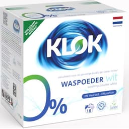 3 x Klok Waspoeder Eco Wit 18 Wasbeurten 1,17 kg — thumbnail 2
