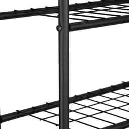 Vrijstaande Ombouwkast voor Badkamer met 3 Planken - Ideaal voor Wasmachine en Toilet - Zwart Metaal 161x53x25 cm — thumbnail 5