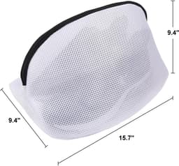2 Lazy Shoe Washing Bags - Waszakken - Machinewasbare schoenwaszakken - Schoenwasartefacten - Beschermende schoenwasnetzakken - Geschikt voor sportschoenen, sportschoenen, tennisschoenen, pantoffels - Klein formaat 33*23*23cm - Wit" — thumbnail 5