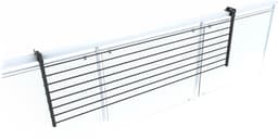 Foxydry Duo 162 cm balkon droogrek - antraciet - rechthoekige reling — thumbnail 3