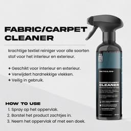 Detailrs Fabric Carpet Cleaner - Autobekleding Reiniger - Voor stoelbekleding, automatten & cabriodaken - Textielreiniger - 500ml — thumbnail 2