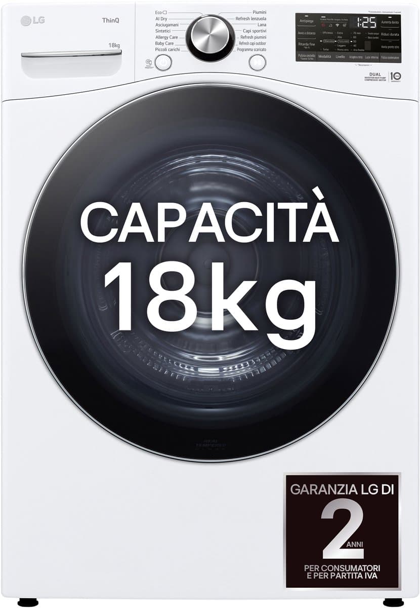 LG RH18U8AVCW - Warmtepompdroger — afbeelding 1