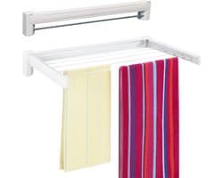 Nexvo® Wanddroogrek Inklapbaar - Wanddroogrek - Wit- 37cm x 70cm x 11 cm; 1.2 kg