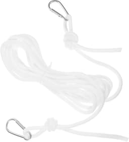 Opvouwbare Waslijnen - Draagbare Lijn - Kleding Drogen - Winddicht Robuust - 5 Meter - Wit — thumbnail 1