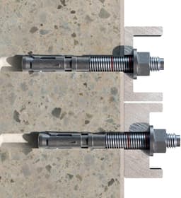 Keilanker M12 - Metaalanker Ankerbout - Hoge Belasting - A4 Roestvrij Staal - M12 x 140 mm - Zilverkleurig — thumbnail 2