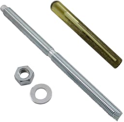 Ankerstang met patroon - Metaalanker boutanker - Doorsteekinstallaties - Gegalvaniseerd staal - M12 x 200mm — thumbnail 1