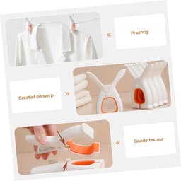 carmdering - Dekenklemmen - Waslijnklemmen - Windbestendige Klemmen - Set van 4, kunststof, sterke grip, lichtgewicht - Voor dekens, handdoeken, kleding, sjaals, hoeden, strandlakens - Perfect voor buitenlijnen en reizen - Oranje — thumbnail 4