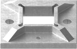 Vloeranker Roestvrij Staal - Bevestigingsanker Metaal - Vloerbevestiging Maken - V2A Materiaal - 100x100x8mm - Zilverkleurig — thumbnail 3