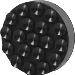Anti-vibratie pads - Apparaat onderzetters - Stille werking apparaten - Sterke zuignappen - 4 stuks - Zwart — thumbnail 2