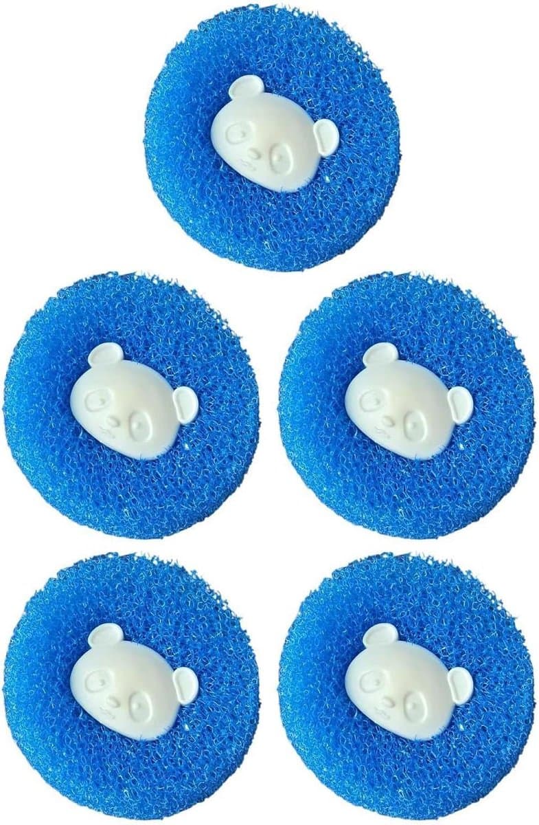 Wasmachine Harenvanger - Haarvanger Wasmachine - Huisdierhaar Verwijderen - Herbruikbaar Beerontwerp - 10.5 x 13 x 7 cm - Niet gespecificeerd — afbeelding 1