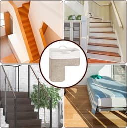 Houten Opbergmanden met Katoenen Touw - Stapelbare Wasmand Organizer - Multifunctionele Opbergbak voor Kleding, Speelgoed en Boeken - Ruimtebesparende Oplossing voor Hal, Slaapkamer en Appartement — thumbnail 2