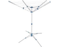 Droogmolen met Voet voor Camping & Thuis - Wasrek Staand - Droogrek Inklapbaar - Wit met Zwart mobiliteit — afbeelding 1