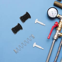 Wasmachine Afvoer Reparatie - Afvoerstop Kit - Lekkage Voorkomen - Veer en Rubber - 2 Sets - Diverse kleuren — thumbnail 2
