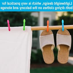 60 Stuks winddichte wasknijpers met mand, ideaal voor waslijnen, kamperen en buitengebruik — thumbnail 5