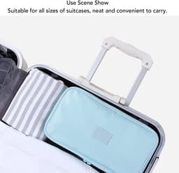 Dailygoods- Waszak Waterdicht - Dubbellaags Ontwerp - Multifunctionele Natte Droogzak - Grote Vakken - 25 x 15 x 16 cm - Voor Schoon/Vuil Kleding — thumbnail 2