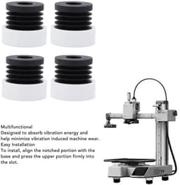 Dailygoods- Anti-vibratie Voeten Set van 4 - Trillingsdempers Wasmachine - Trillingsdempers Airco - Trillingsdempers Warmtepomp - Rubber Antislip Pads - Schokabsorberend en Stabiel — thumbnail 3