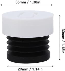 Dailygoods- Anti-vibratie Voeten Set van 4 - Trillingsdempers Wasmachine - Trillingsdempers Airco - Trillingsdempers Warmtepomp - Rubber Antislip Pads - Schokabsorberend en Stabiel — thumbnail 2