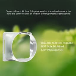 Dailygoods - Universele Afvoerslang Koppeling voor Airco - Vierkant naar Rond - Stil & Duurzaam — thumbnail 4