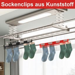 Dailygoods- Sokkenhouder Lichtgewicht - Sokkenbeugel - Sokkenstandaard - Kunststof - 4 Stuks - Robuust en Duurzaam — thumbnail 4