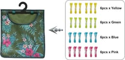 Kledingknijpers Set - Wasknijpers Zacht - Kleding Drogen - Zachte Grip - 24 Stuks - Multicolor — thumbnail 4