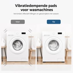 BOTC Wasmachine dempers - Wasmachine Verhoger - Stapelbaar - geschikt voor wasmachine en wasdroger - Zwart — thumbnail 3