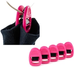 Sokkenklemmen - Sokkenhouders - Wasmachine en droger - Voorkomt sokkenverlies - 5 stuks - Roze — thumbnail 2