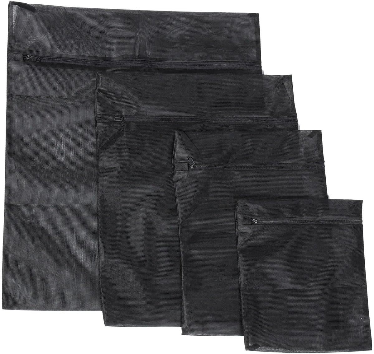 Dailygoods - Mini-mesh-waszakken - Wasnet voor kleding - Zwart - Opbergtas voor wasgoed - Reiswaszakken - Geschikt voor ondergoed — afbeelding 1