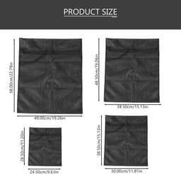 Dailygoods - Mini-mesh-waszakken - Wasnet voor kleding - Zwart - Opbergtas voor wasgoed - Reiswaszakken - Geschikt voor ondergoed — thumbnail 5