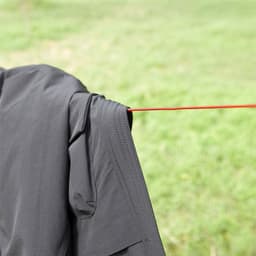 Waslijn PVC - Droogtouw Staalkern - Buiten Drogen - Weerbestendig UV-bestendig - 50 meter - Rood — thumbnail 4