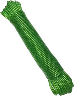 Waslijn - Drooglijn - Kleding Drogen - Stalen Kern - 20 meter - Groen — thumbnail 1