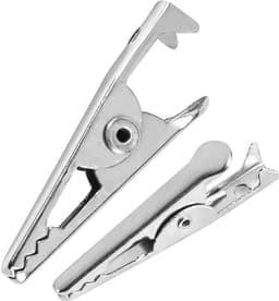 Mini Metalen Clips - Krokodil Klemmen - Doe Het Zelf - Roestbestendig Vernikkeld - 600 Stuks - Zilver — thumbnail 3
