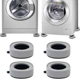 8-delige Anti-Vibratie Onderzetters geschikt voor Wasmachine & Droger – Antislip & Geluidsdempend, Geschikt geschikt voor Alle Wasmachines & Drogers — thumbnail 1