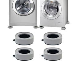 8-delige Anti-Vibratie Onderzetters geschikt voor Wasmachine & Droger – Antislip & Geluidsdempend, Geschikt geschikt voor Alle Wasmachines & Drogers
