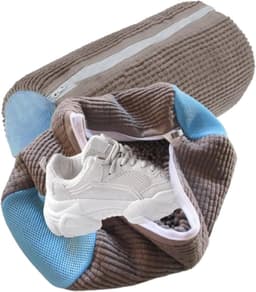 Shoe Wash Bag - 2 Pieces - Zip Shoe Bag - Ademend Chenille Schoenreiniging - Waszak voor Wasmachine en Droger — thumbnail 1