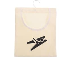 Wasknijpertas - Opbergtas Klemmen - Wasknijpers Sorteren - Ophangbaar Ontwerp - 35.7 x 26.1 cm - Beige