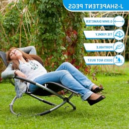 8 Stuks Grondpalen en Grondankers van 30 cm - J-Haak Tentpinnen, Beveiliging voor Tenten, Tuinhekken en Trampolines — thumbnail 2
