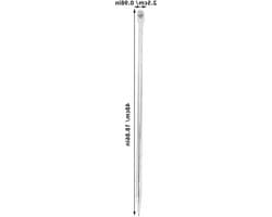 Gegalvaniseerde ijzeren aardingsstaven voor elektrische installaties, hekken en antennes - 50 cm lang — thumbnail 2